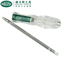 赫力斯（HELISI）水晶柄两用电笔/测电笔 验电笔034410 6.3*100mm